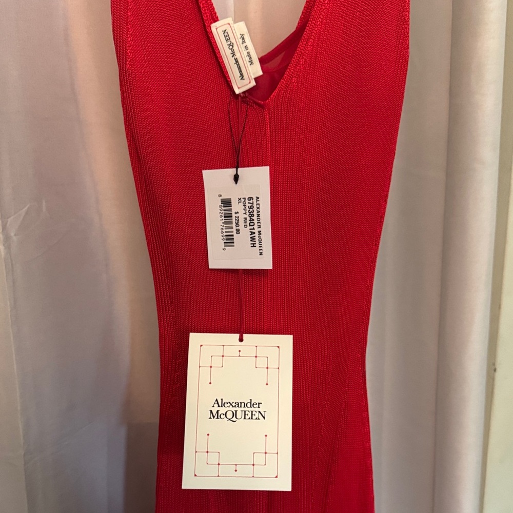 Alexander McQueen Vibrant Red Dress